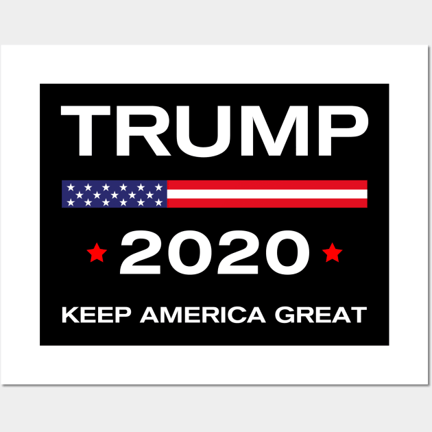 Vote Trump 2020 Election Wall Art by Scar